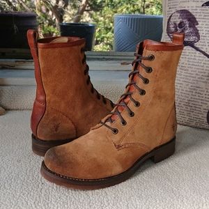 Frye "Veronica Combat" Suede Boot